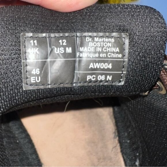 Dr. Martens Men’s Boston Oxfords Brown Leather Lace-up Shoes Size 12 - Picture 10 of 12